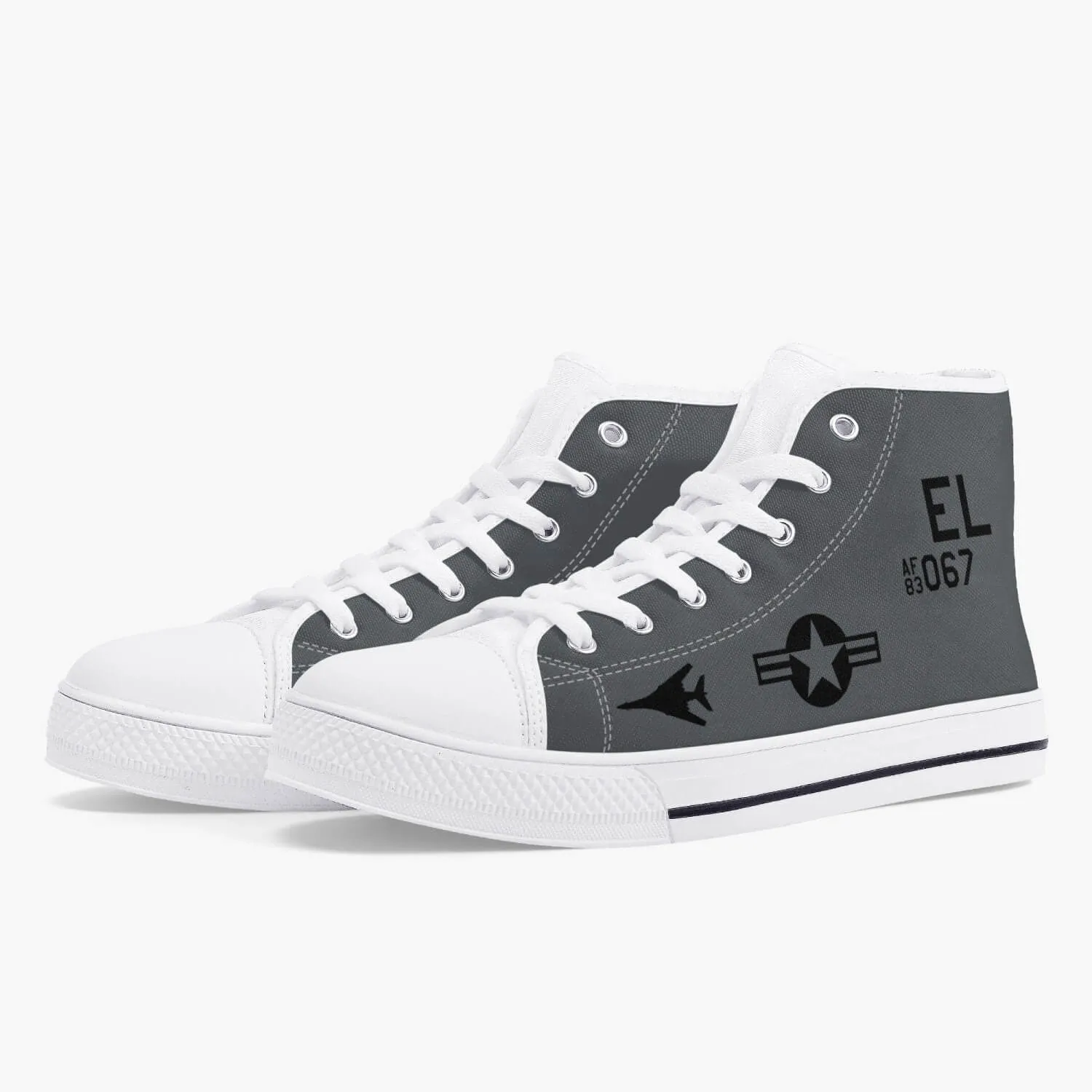 B-1 Lancer (83-0067) High Top Canvas Shoes
