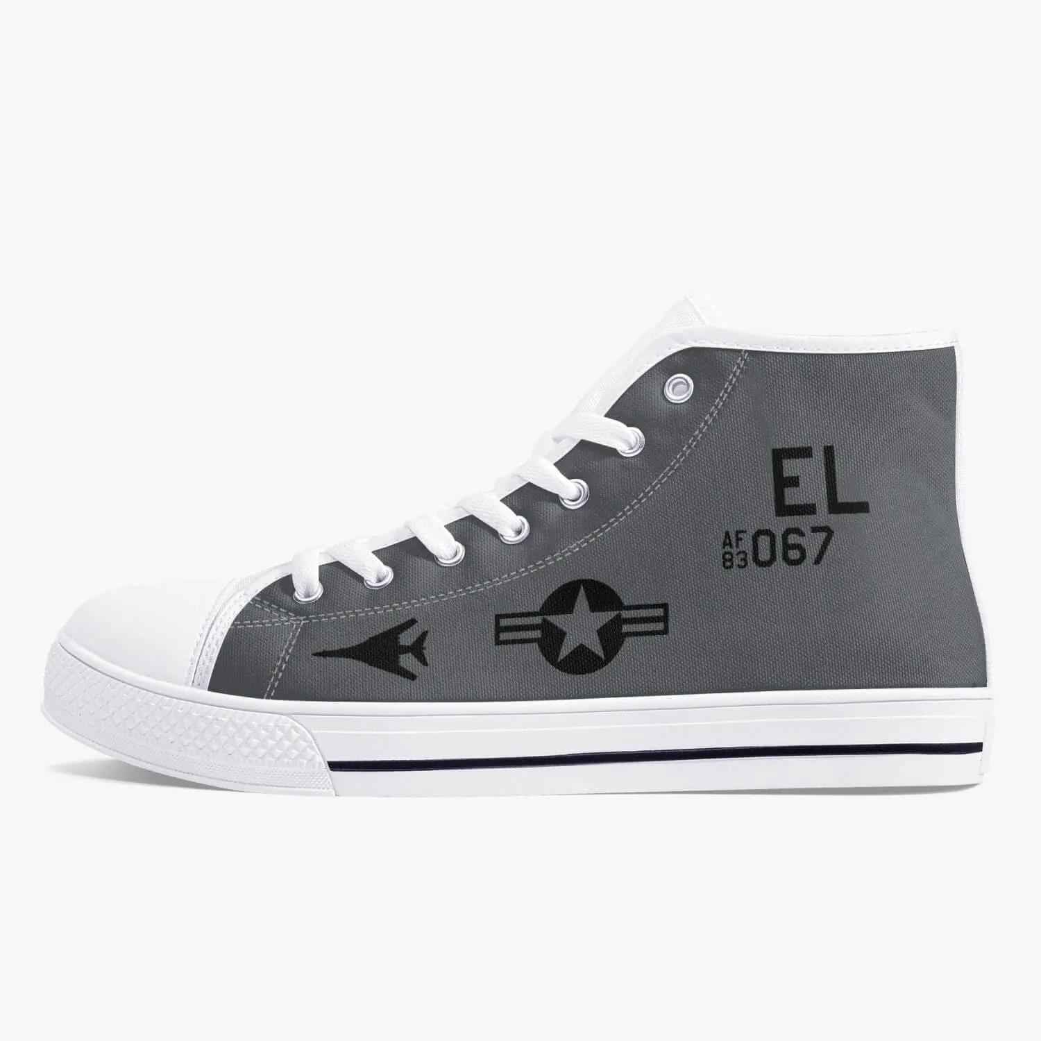 B-1 Lancer (83-0067) High Top Canvas Shoes
