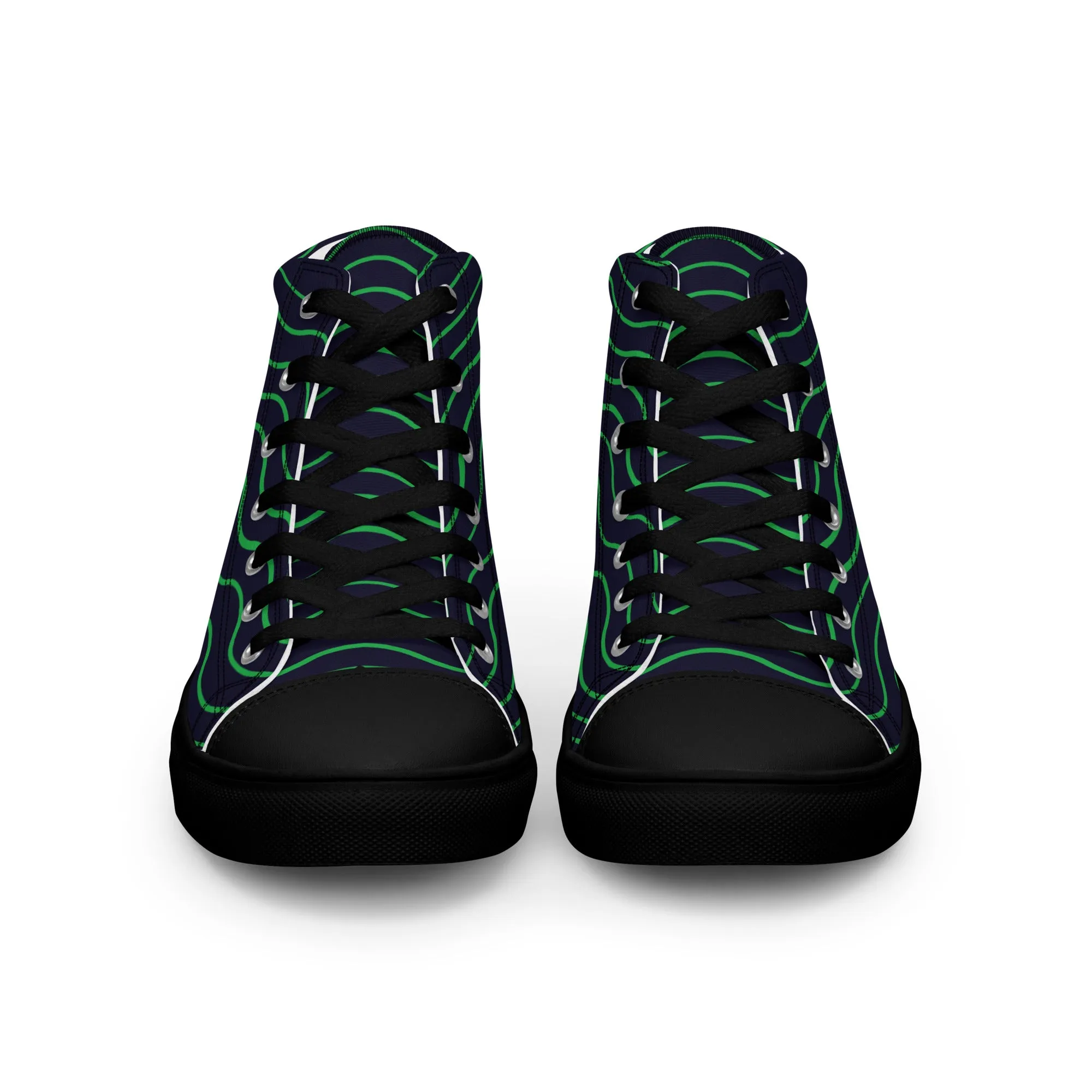 BE LIKE WATER Men’s High Top Canvas Shoes