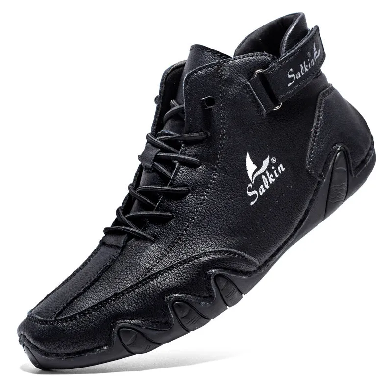 Bootara Men’s Octopus High-Top Lace-Up Ankle Boots