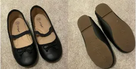 Cat & Jack black ballet flats size 12 - size Shoes:      12 & 12.5 (Little Kid)