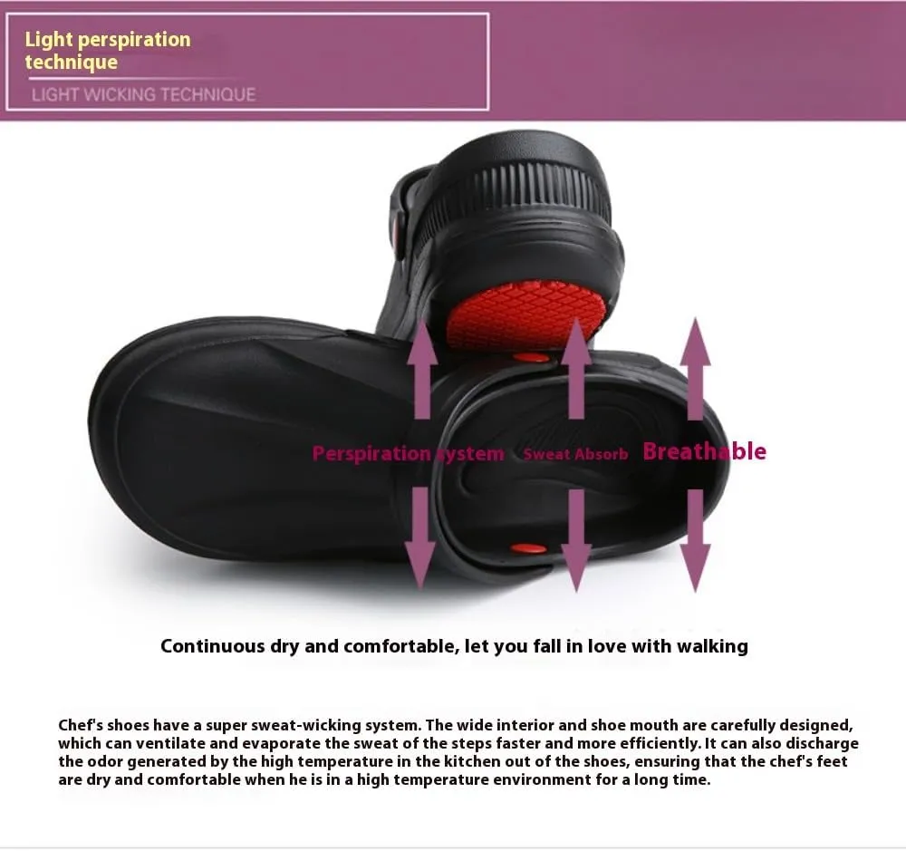 Chef Shoes for Men Slip Resistant - Lightweight, Durable & Anti-Slip Design | Perfect for Kitchen & Restaurant Use