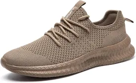 FUJEAK Men Running Shoes Men Casual Breathable Walking Shoes Sport Athletic Sneakers Gym Tennis Slip On Comfortable Lightweight Shoes