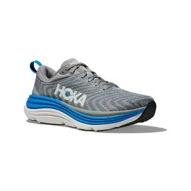 HOKA Men's Gaviota 5 Everyday Running Sneaker - Limestone/Diva Blue