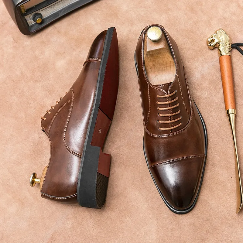 il Rosso 5 - Red Bottom sole Leather Oxford Shoes For Men