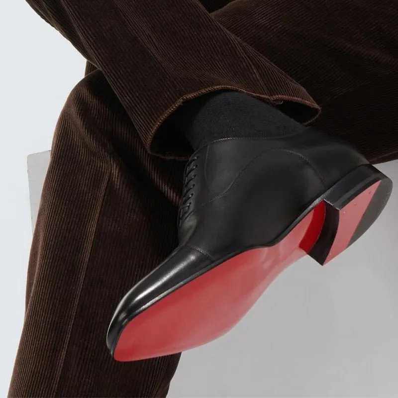 il Rosso 5 - Red Bottom sole Leather Oxford Shoes For Men