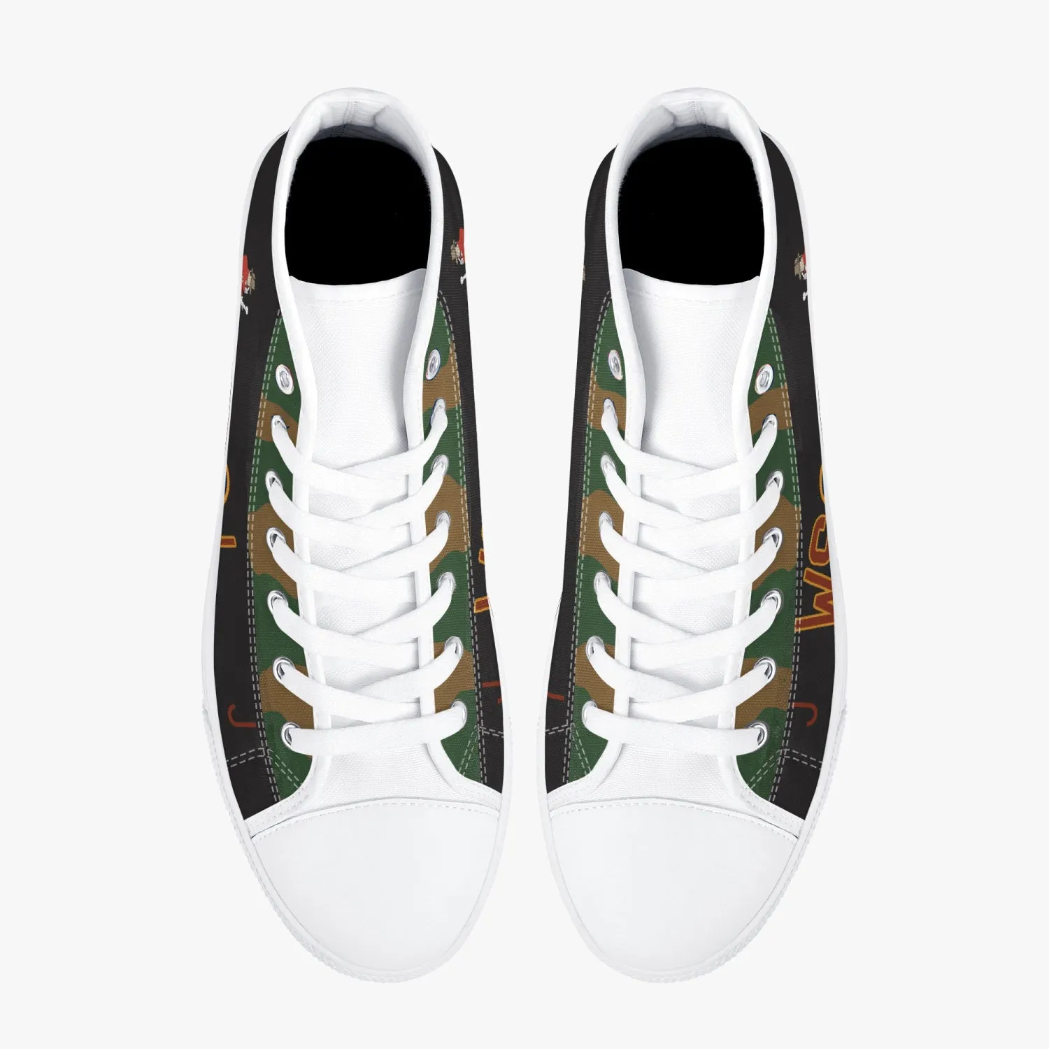 Lancaster "J" for Johnnie High Top Canvas Shoes