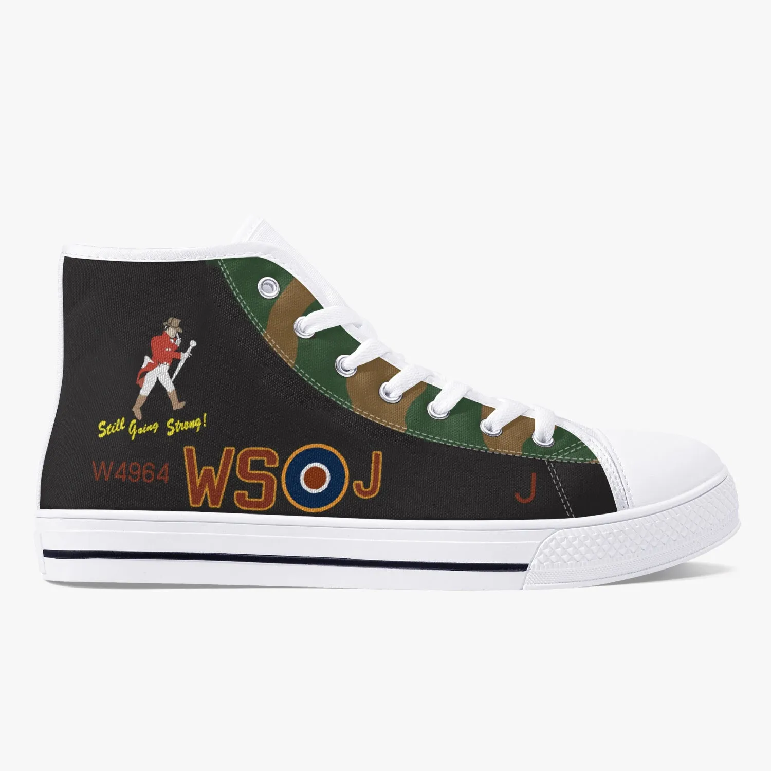 Lancaster "J" for Johnnie High Top Canvas Shoes