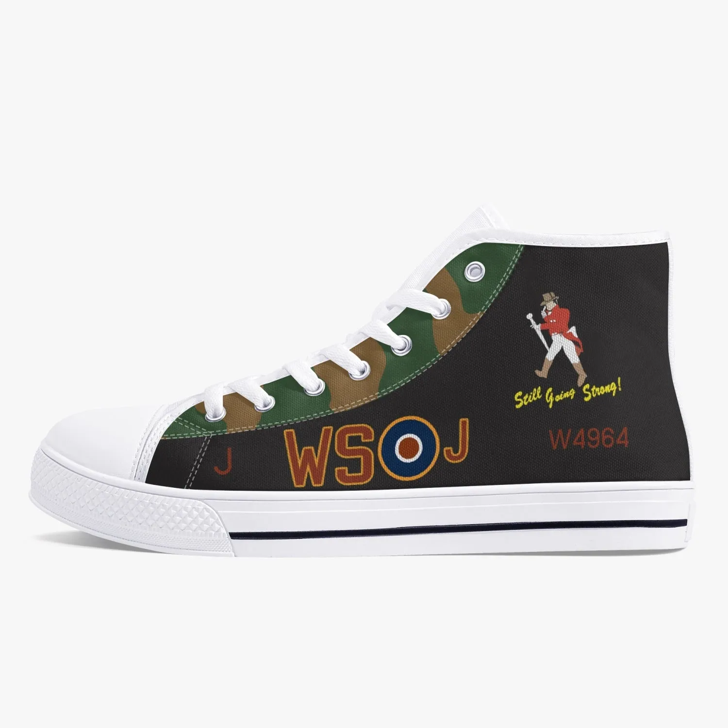Lancaster "J" for Johnnie High Top Canvas Shoes