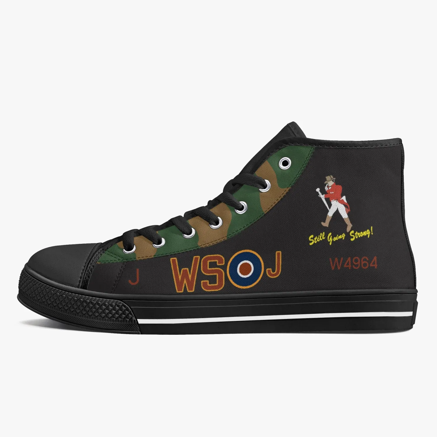 Lancaster "J" for Johnnie High Top Canvas Shoes