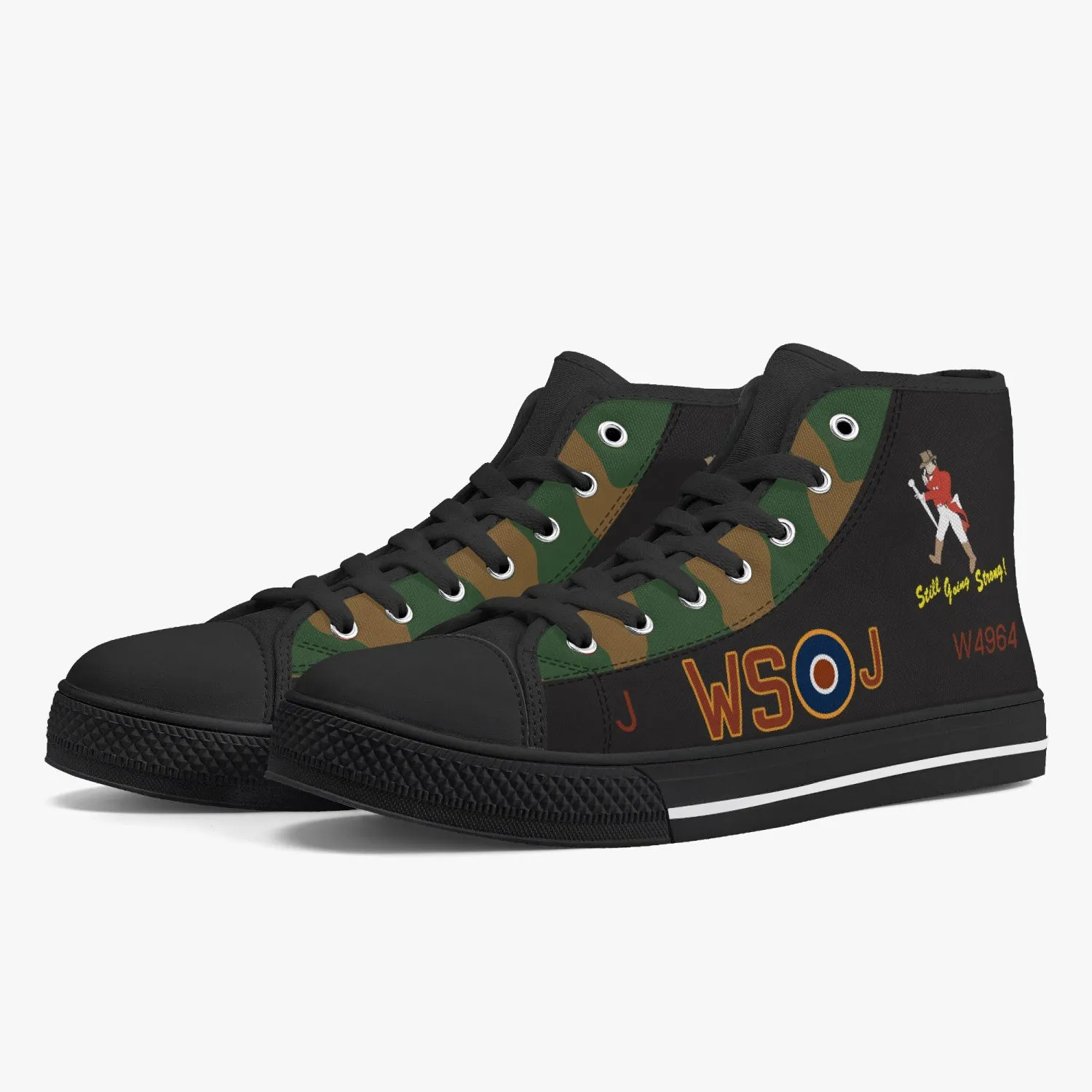 Lancaster "J" for Johnnie High Top Canvas Shoes