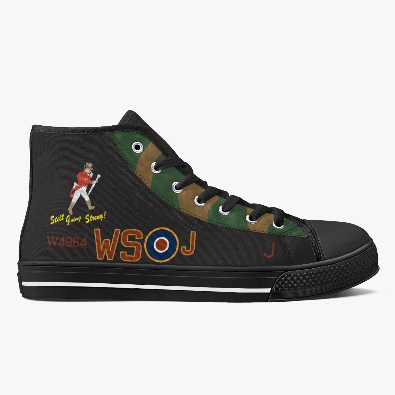 Lancaster "J" for Johnnie High Top Canvas Shoes