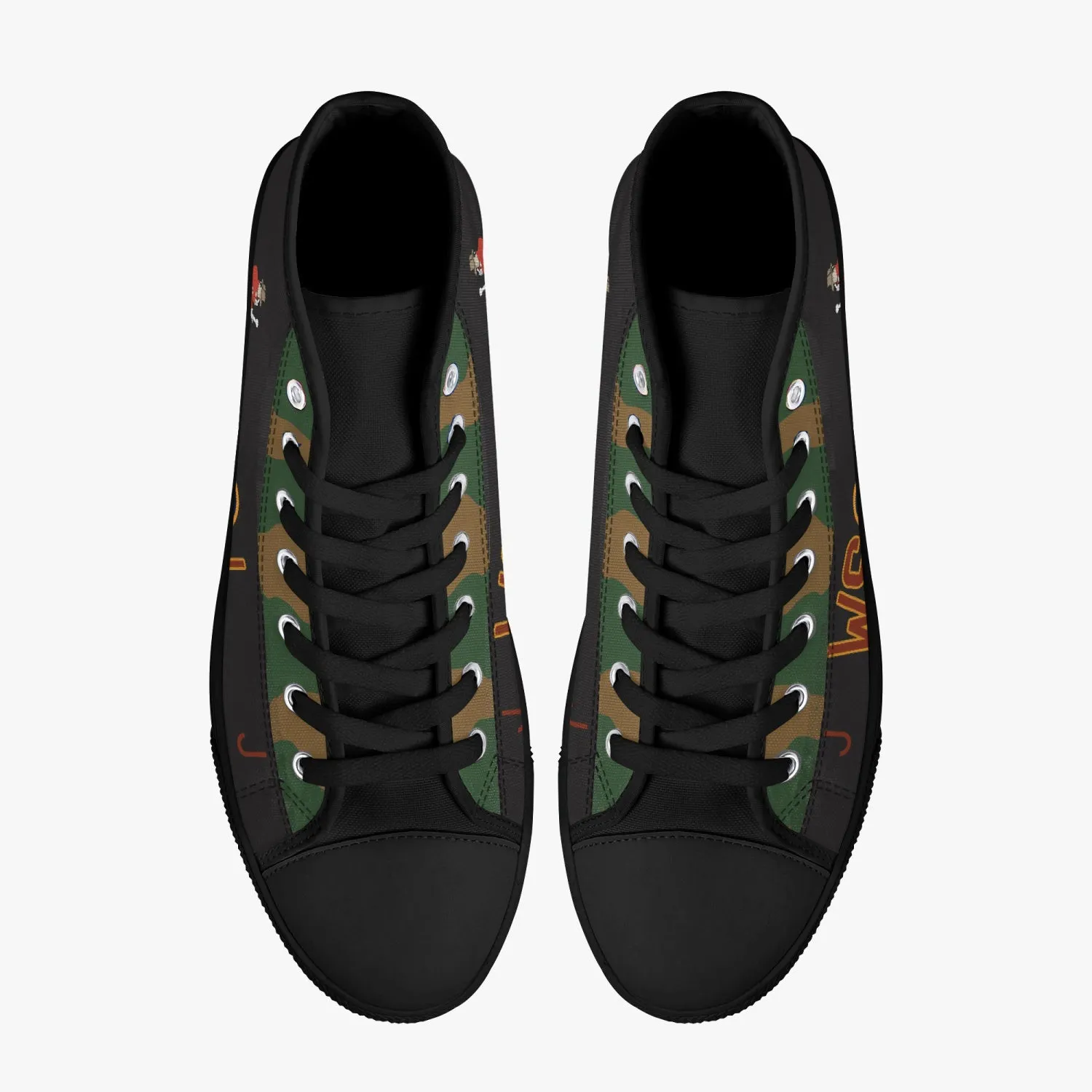 Lancaster "J" for Johnnie High Top Canvas Shoes