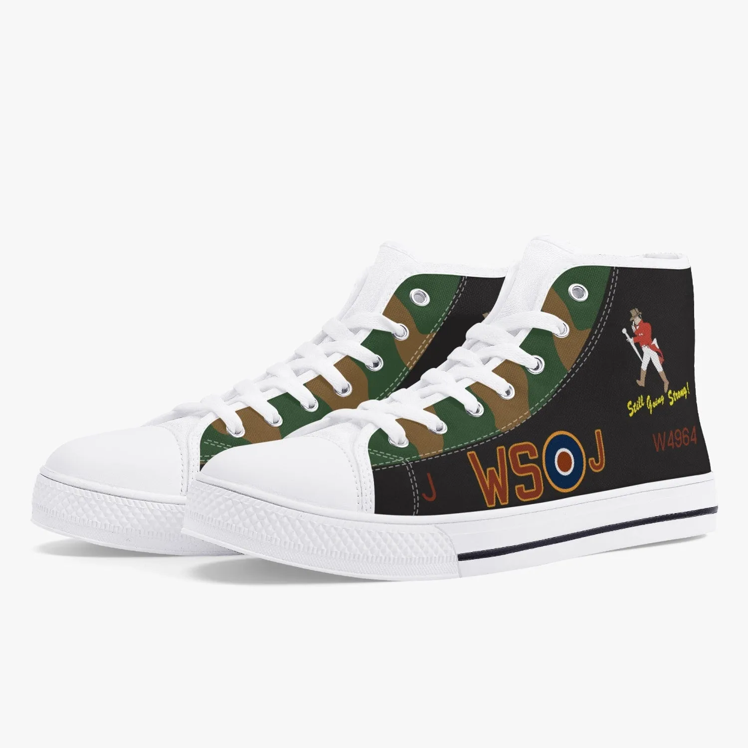 Lancaster "J" for Johnnie High Top Canvas Shoes