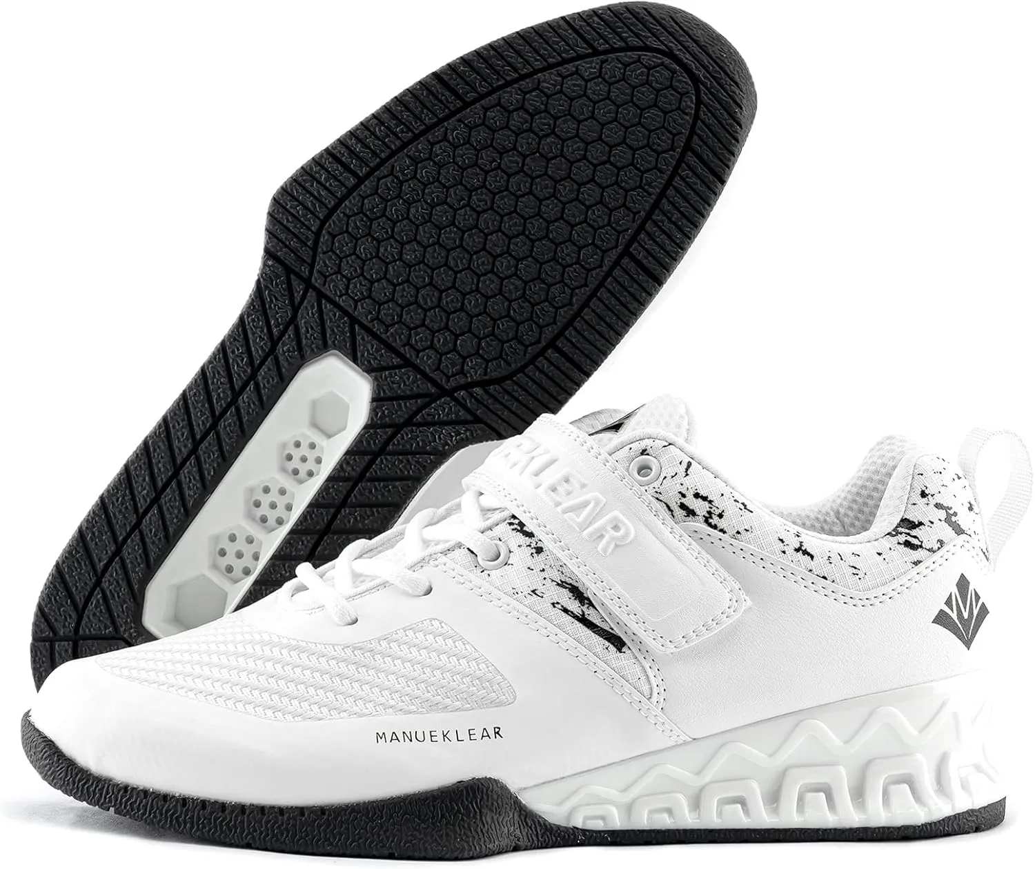 MANUEKLEAR Deadlift Shoes, Strong Anti-Slip Lifting Shoes for Men, Professional Training Weightlifting Shoes for Men and Women, Squat Shoes for Powerlifting with Rubber Non-Slip Sole