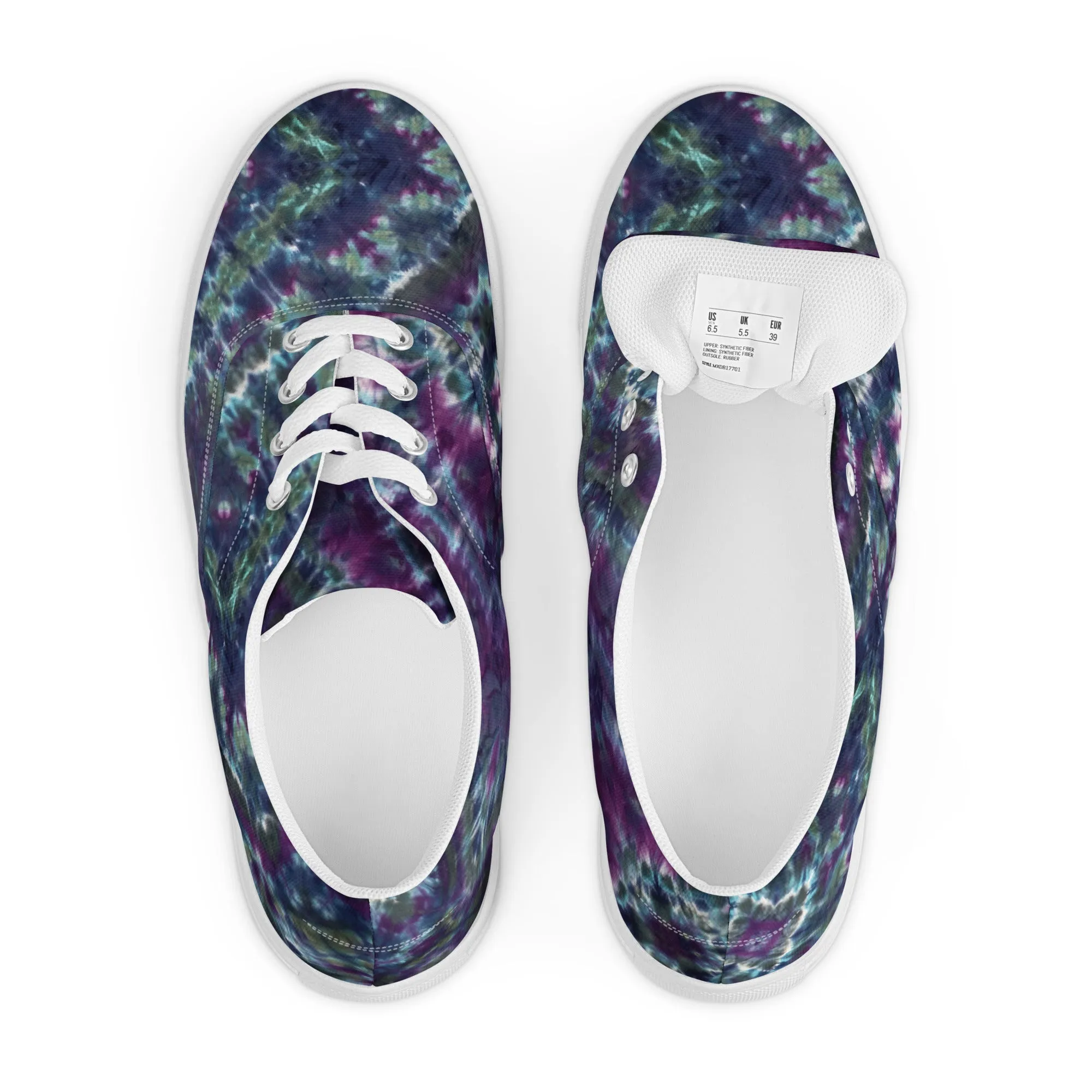 'Parallel Universes' Men’s lace-up canvas shoes