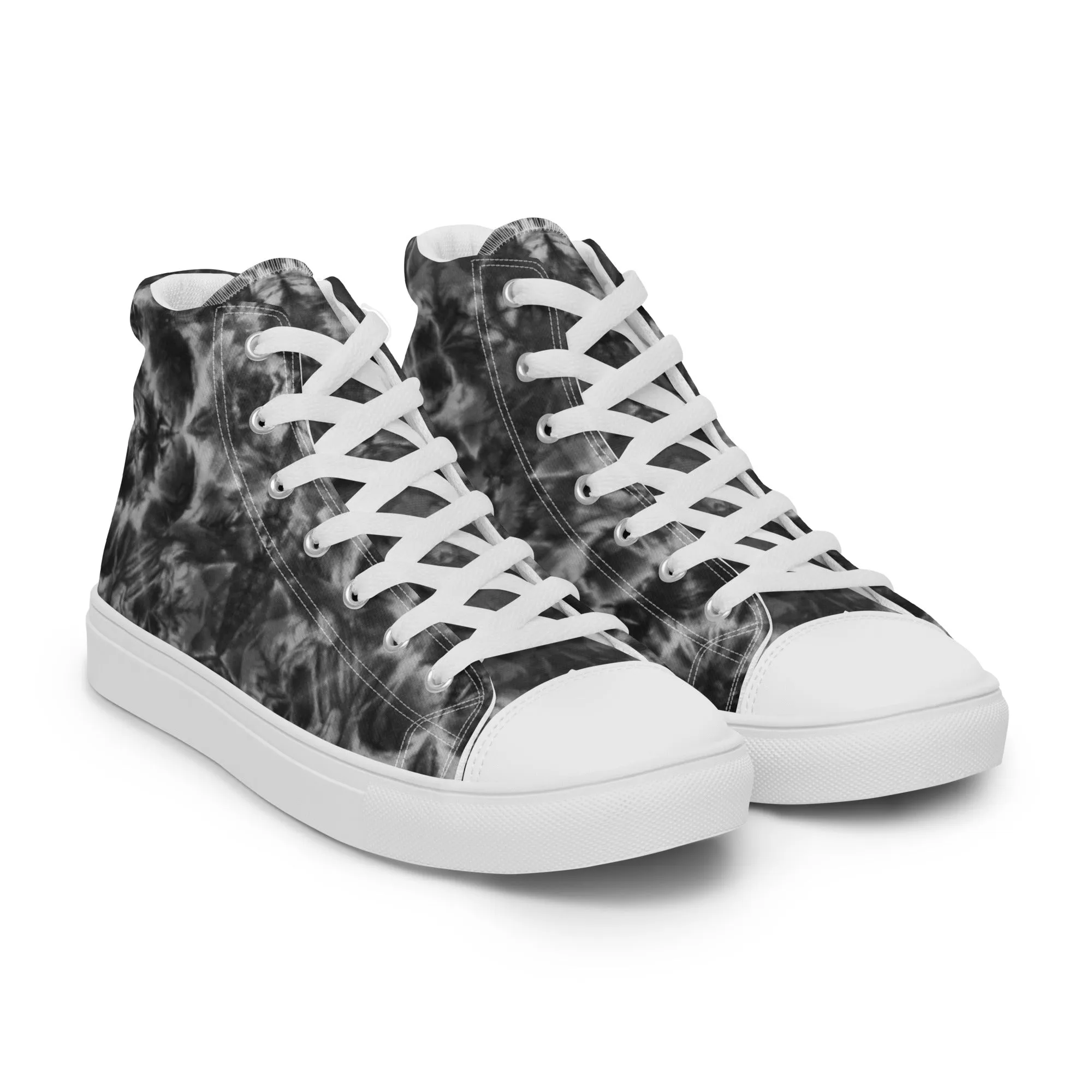 'Phasing Dimensions' Men’s high top canvas shoes