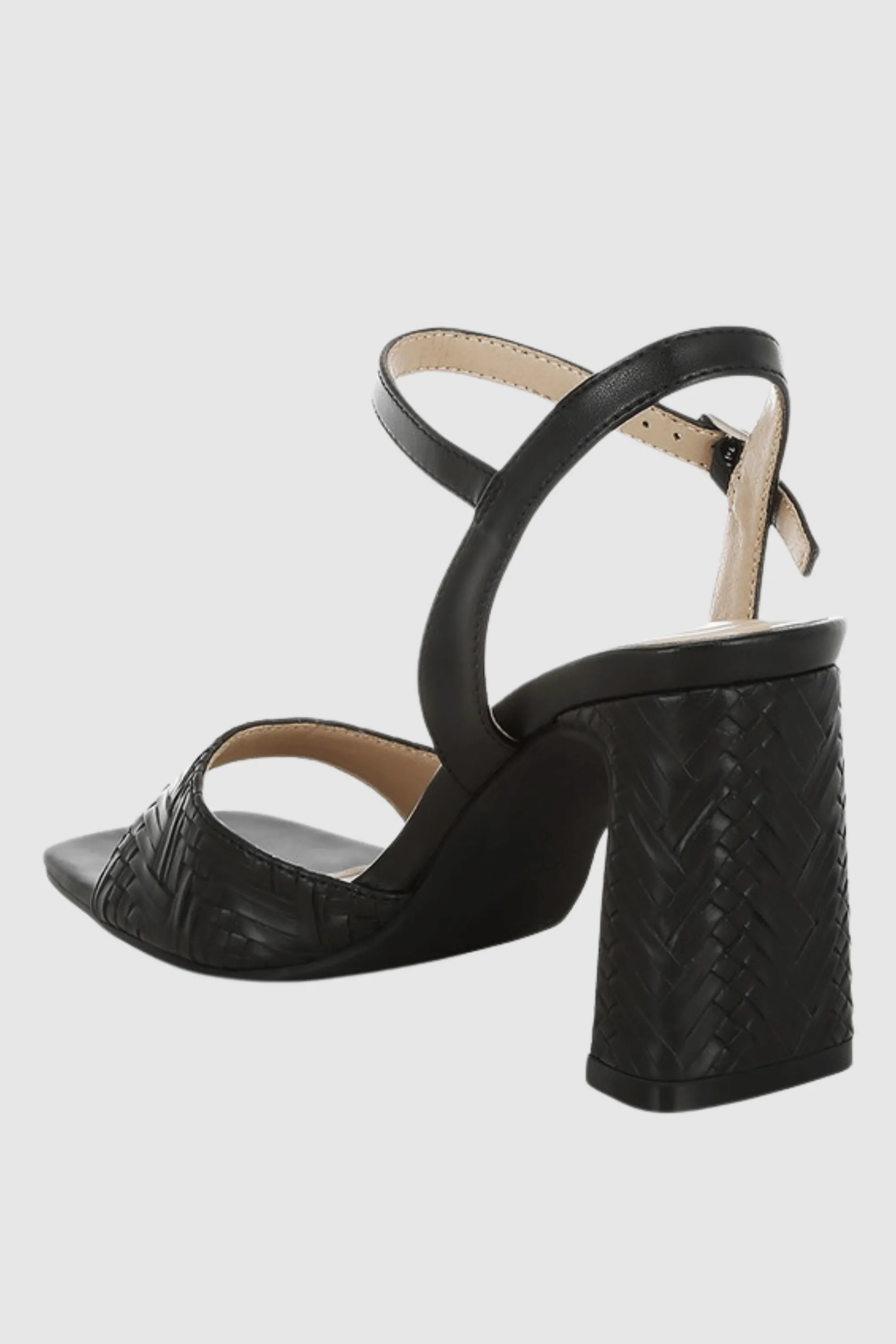Textured Faux Leather Sandals