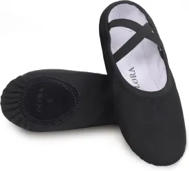 Women's Ballet Shoes Canvas Dance Slippers Yoga Practice Shoes for Girls/Adults