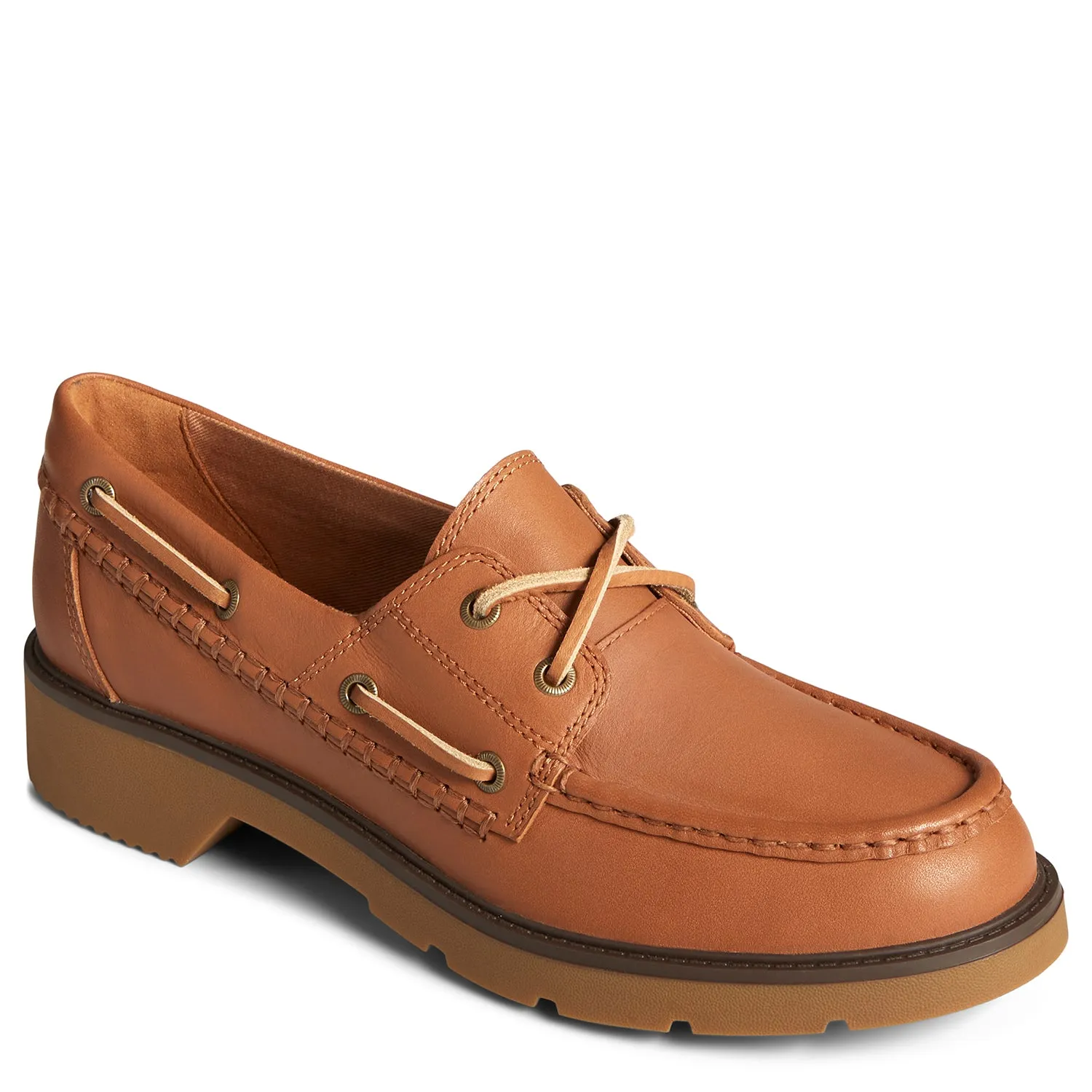 Women's Wells Boat Shoe Tan (STS89454)