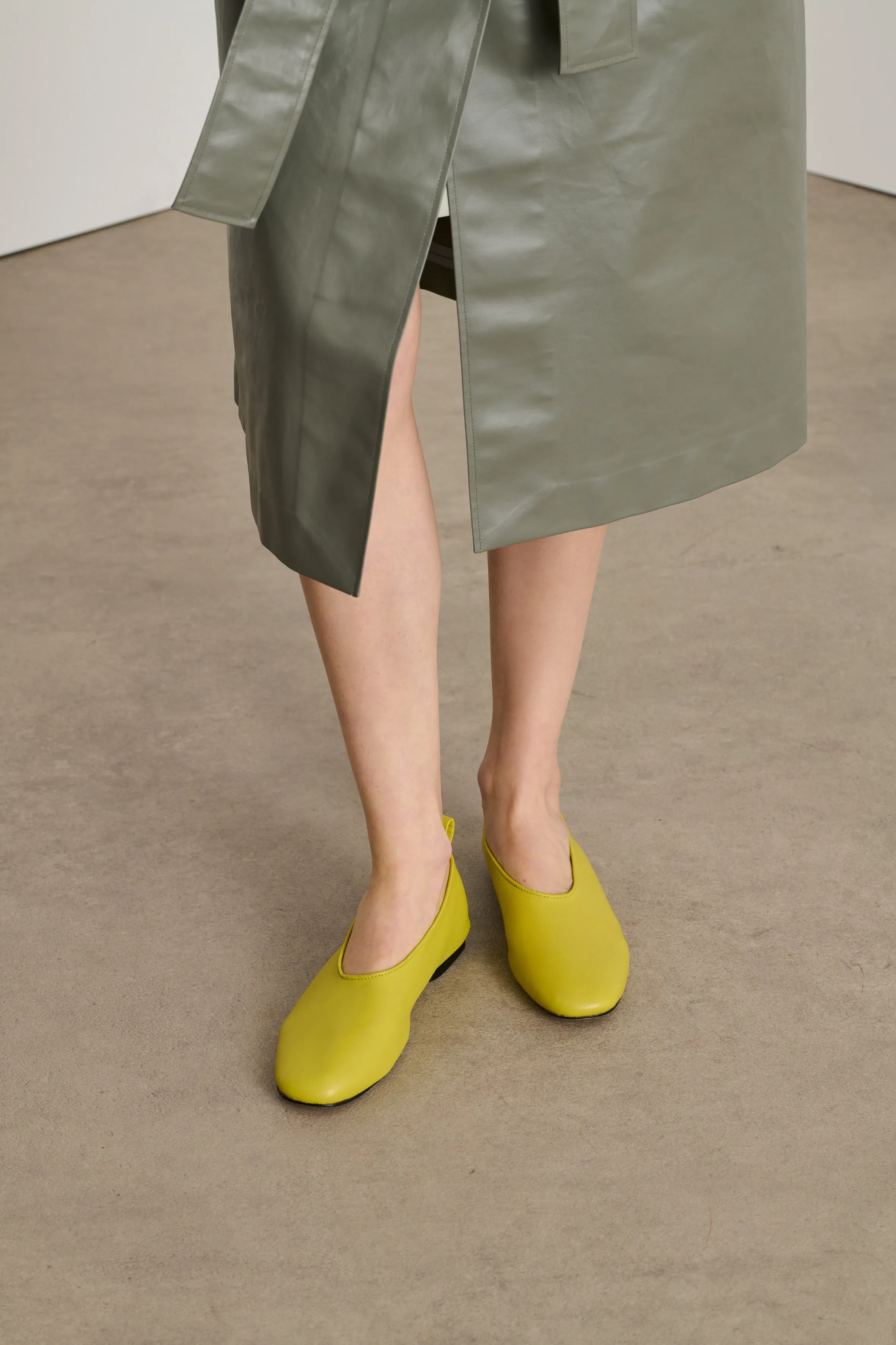 YELLOW BALA BALLET FLATS